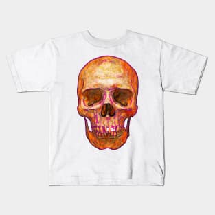 Pastel Bone Skull Kids T-Shirt